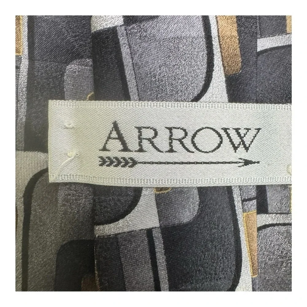 Arrow Men's Silk Geometric Pattern Necktie Tie Classic Formal Business‎